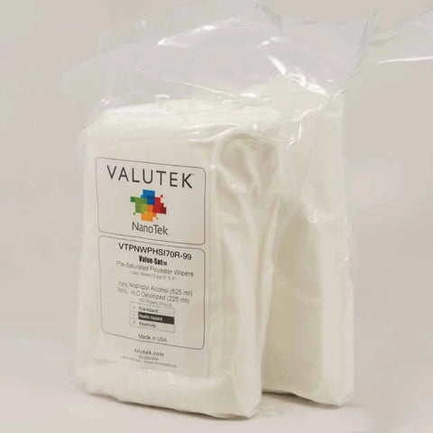 Valutek -  70%, 50% or 100% IPA, Polyester, Pressure Heat Ultrasonic seal, 9" x 9" VTPNWPHSI freeshipping - Valutek Inc