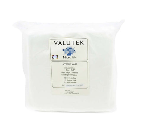 Valutek Polyester Knit Wiper Knife Cut Edge | Light Weight 150 Bag VTPNWLW freeshipping - Valutek Inc