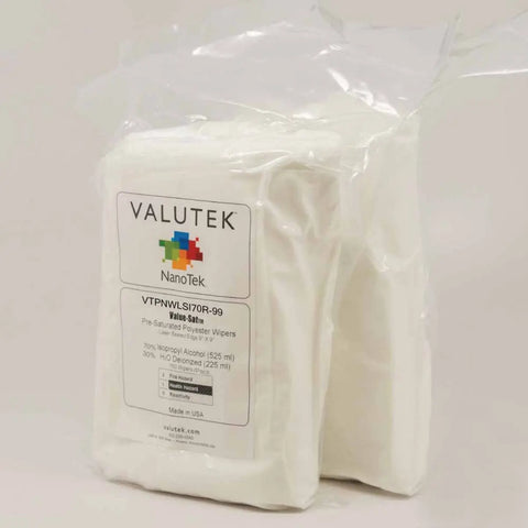 Valutek -  70%, 90% or 10% IPA, Polyester, Laser seal Wiper, 9" x 9" VTPNWLSI freeshipping - Valutek Inc