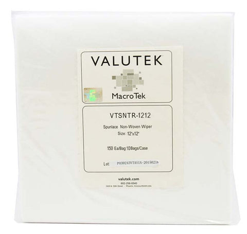 Valutek Spunlace Nonwoven Cellulose-Polyester Wiper Knife Cut Edge 300/150/75 Bag VTSNTR freeshipping - Valutek Inc
