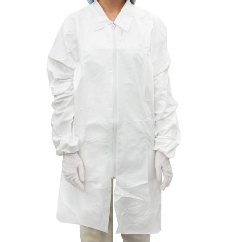 専用【新品未使用】MURRAL Iceflower embroiderycoat Microporous Lab Coat with Full Zipper, Pocket, Elastic Cuff
